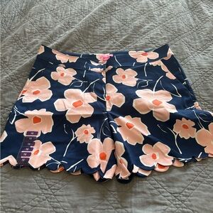 NWOT Size 16 Isaac Mizrahi Shorts. 6 In Inseam. Navy, Pink, White and Orange